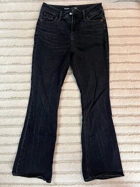 Black Denim Flare Pants